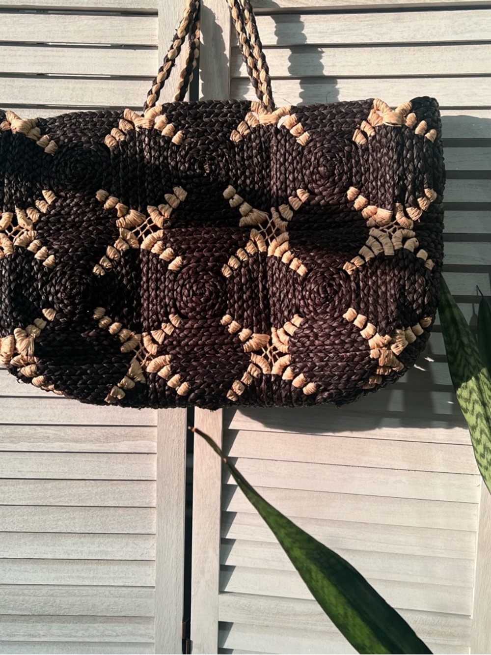 BTB Los Angeles Tote Bag Natural woven